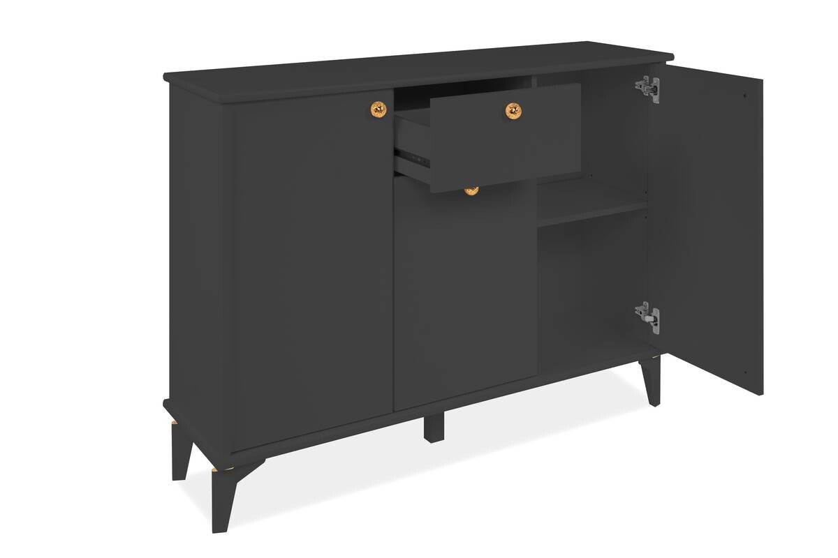 Kommode Izmir anthrazit B/H/T: ca. 120x90x36 cm