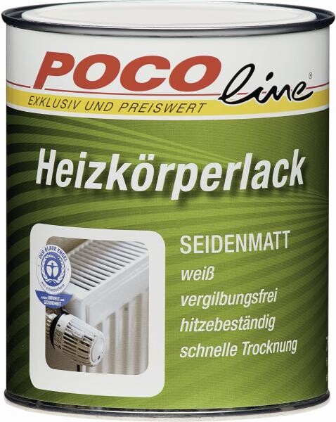 POCOline Acryl Heizkörperlack weiß seidenmatt ca. 0,25 l