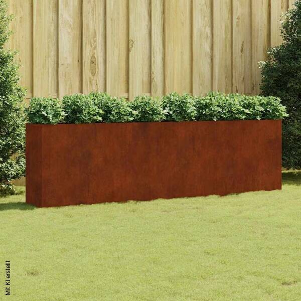Hochbeet braun Stahl B/H/T/L: ca. 40x80x40x280 cm