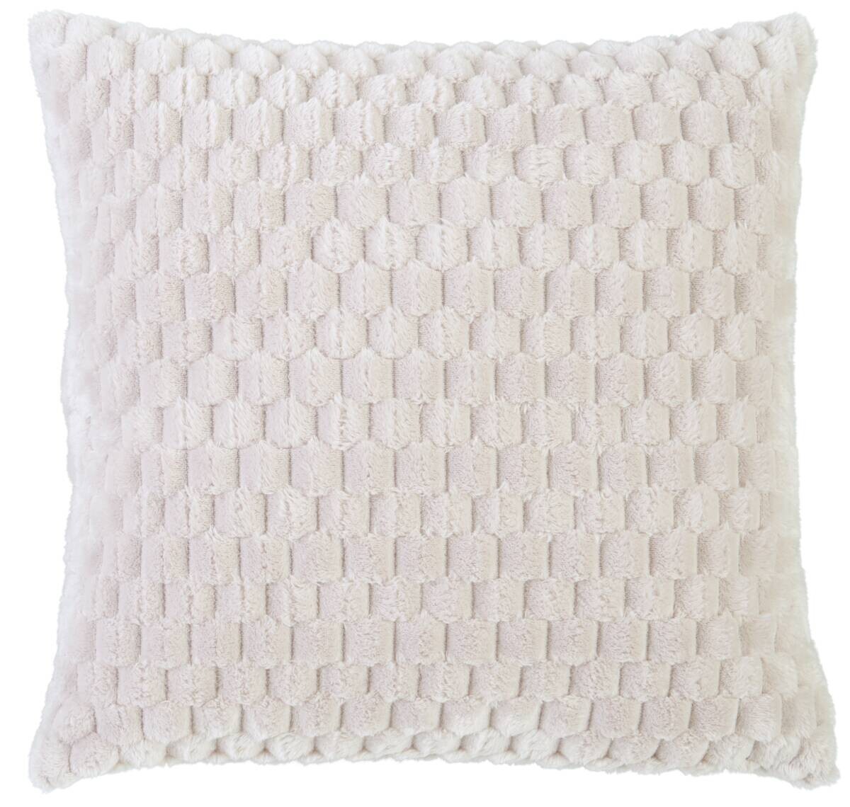 POCOline Dekokissen Wabe beige 100% Polyester B/L: ca. 45x45 cm