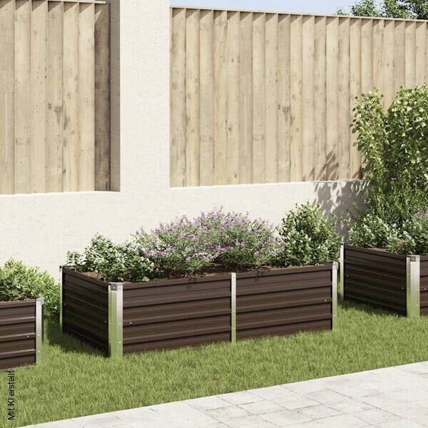 Hochbeet braun Metall B/H/L: ca. 80x45x160 cm