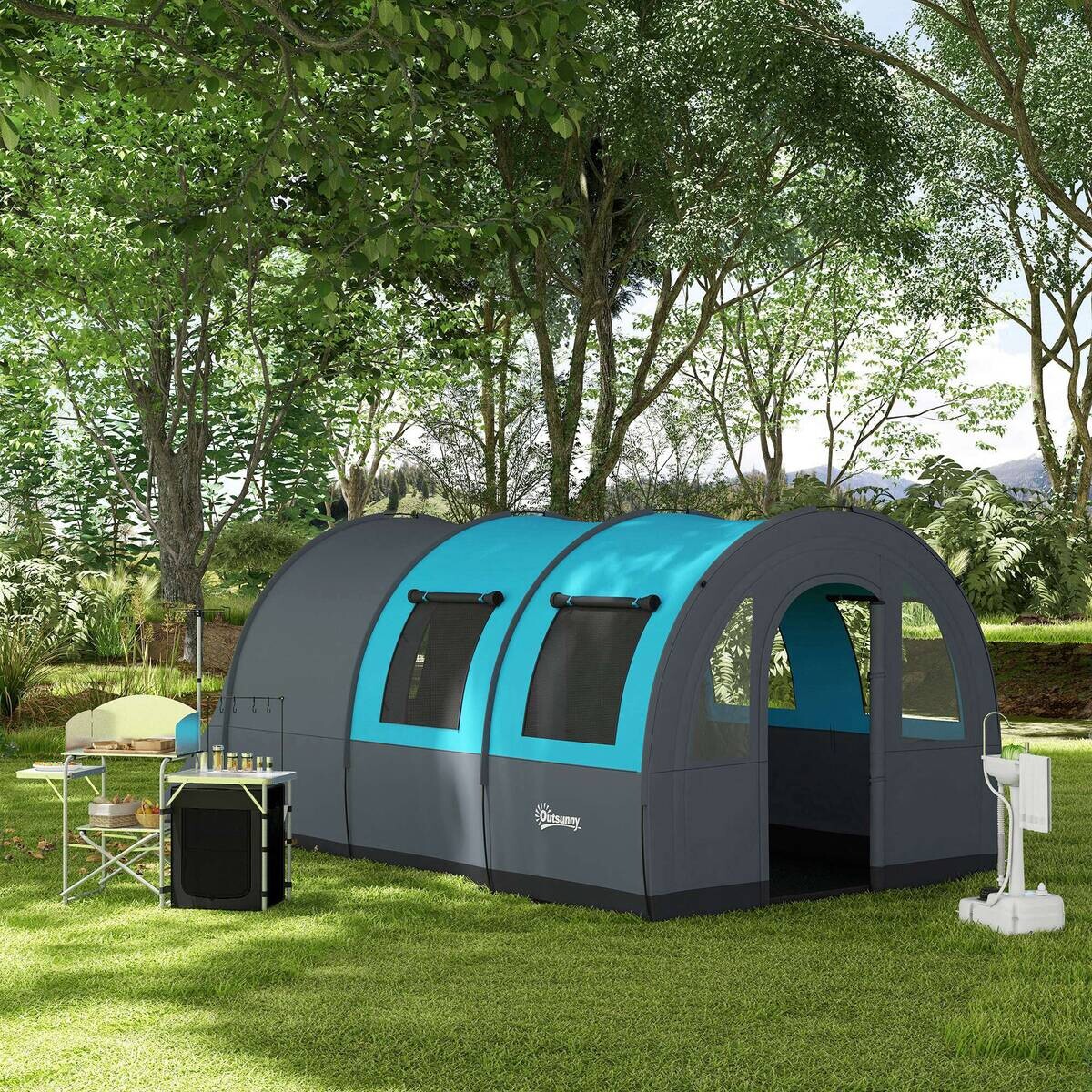 Outsunny Campingzelt B/H/L: ca. 260x200x480 cm