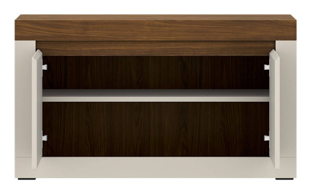 Schuhbank Salo Cashmere Optik nussbaum Nachbildung B/H/T: ca. 94x54x37 cm