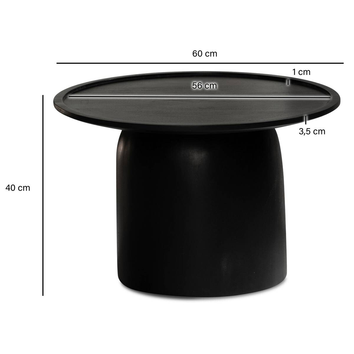 Couchtisch B/H/T: ca. 60x40x60 cm