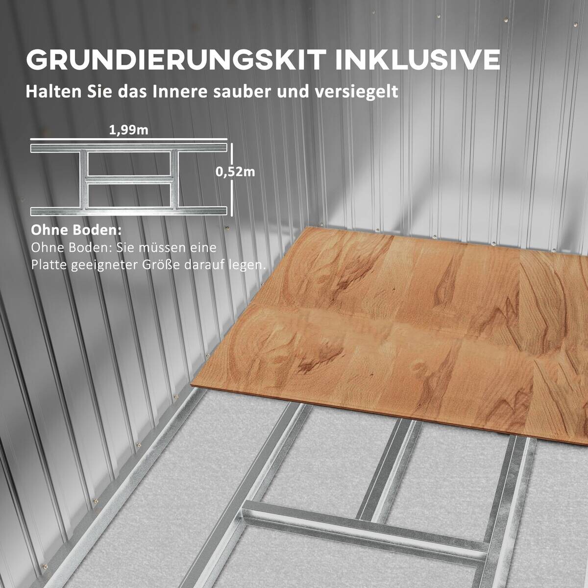Outsunny Gerätehaus grün B/H/L: ca. 130x173x213 cm