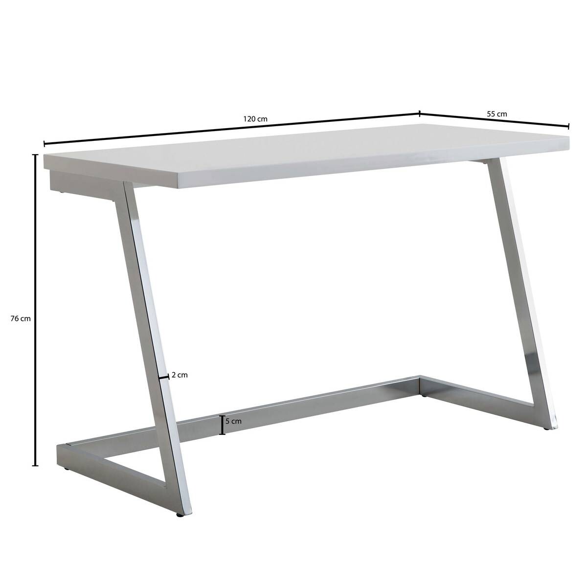 Schreibtisch weiß B/H/T: ca. 120x76x55 cm