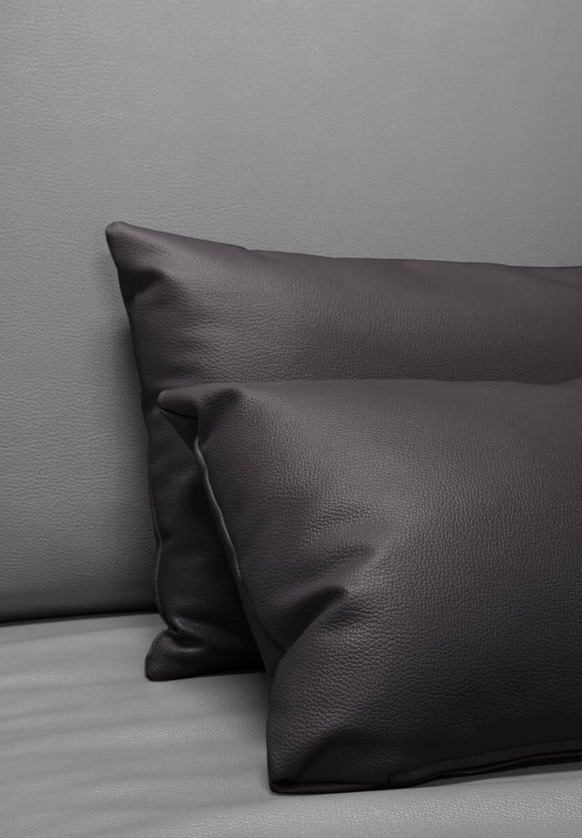 Kunstleder Moon dunkelgrau B: ca. 140 cm