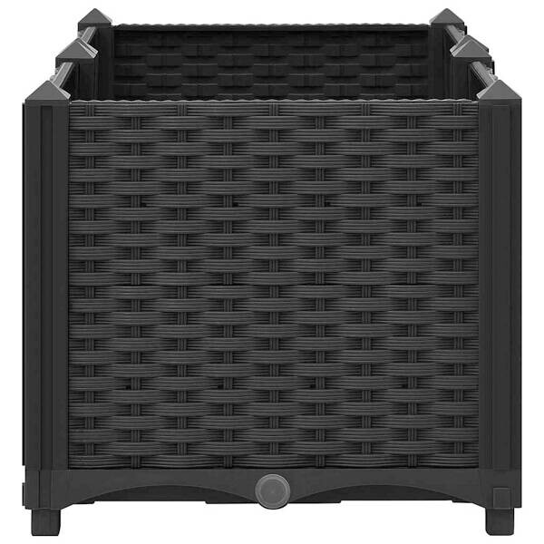 Hochbeet schwarz Polypropylen B/H/L: ca. 40x38x80 cm