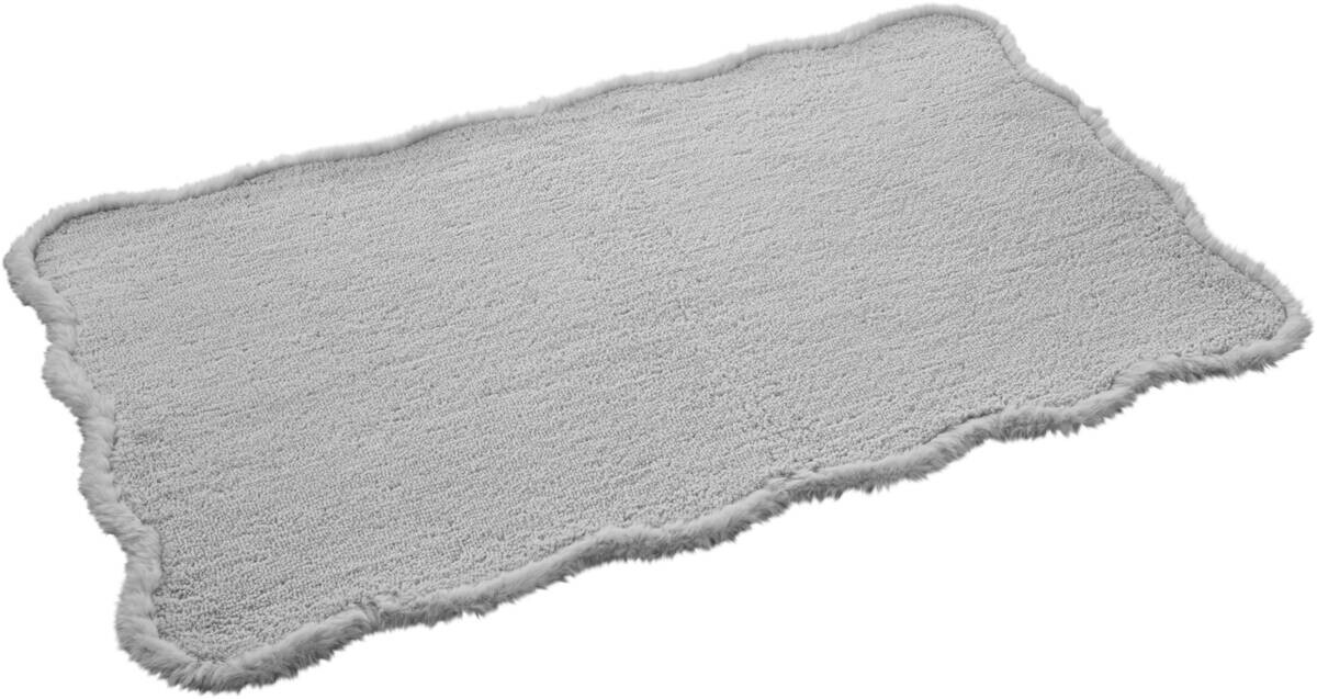 POCOline Badematte Rabbit silber Polyester B/L: ca. 50x80 cm