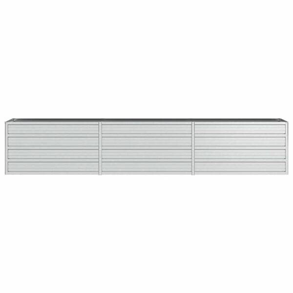 Garten-Hochbeet silber Stahl B/H/L: ca. 40x45x240 cm