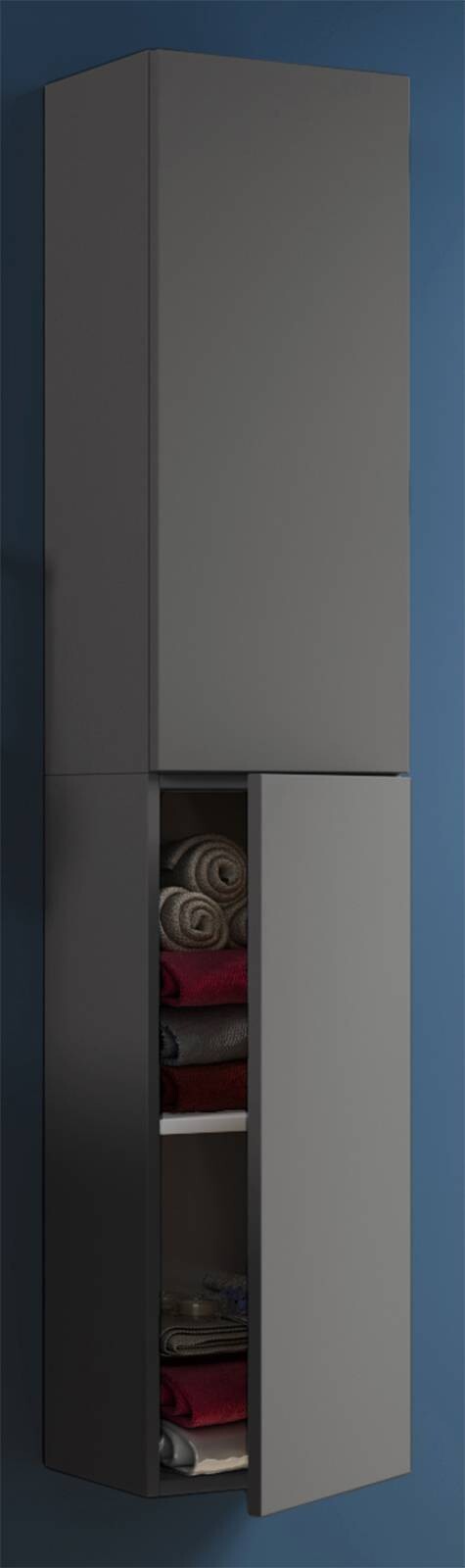 Hochschrank Lendas anthrazit B/H/T: ca. 33x150x22 cm