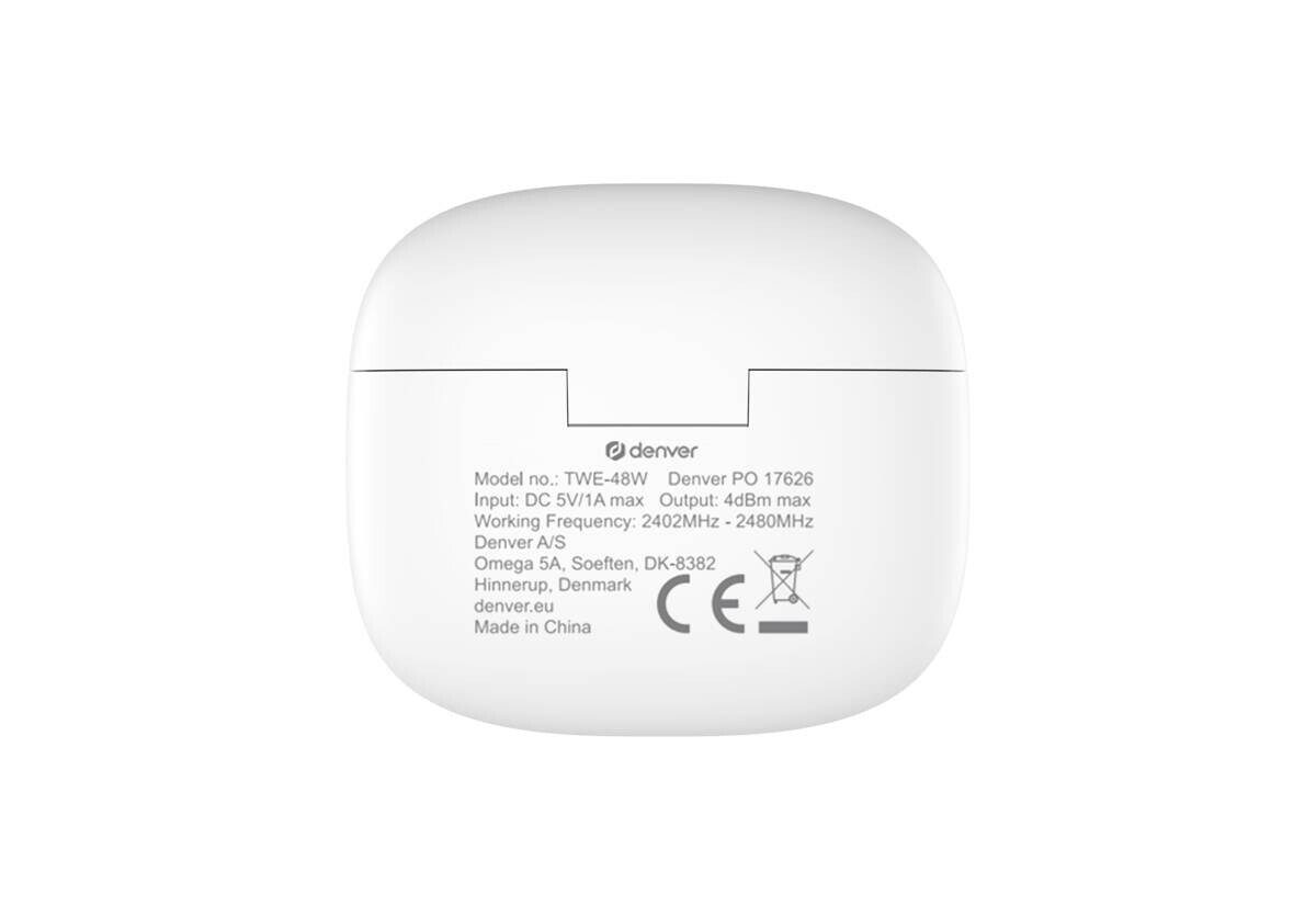 Denver Bluetooth-KopfhörerTWE-48W weiß