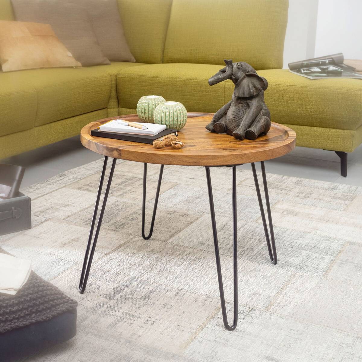Couchtisch braun H: ca. 45 cm