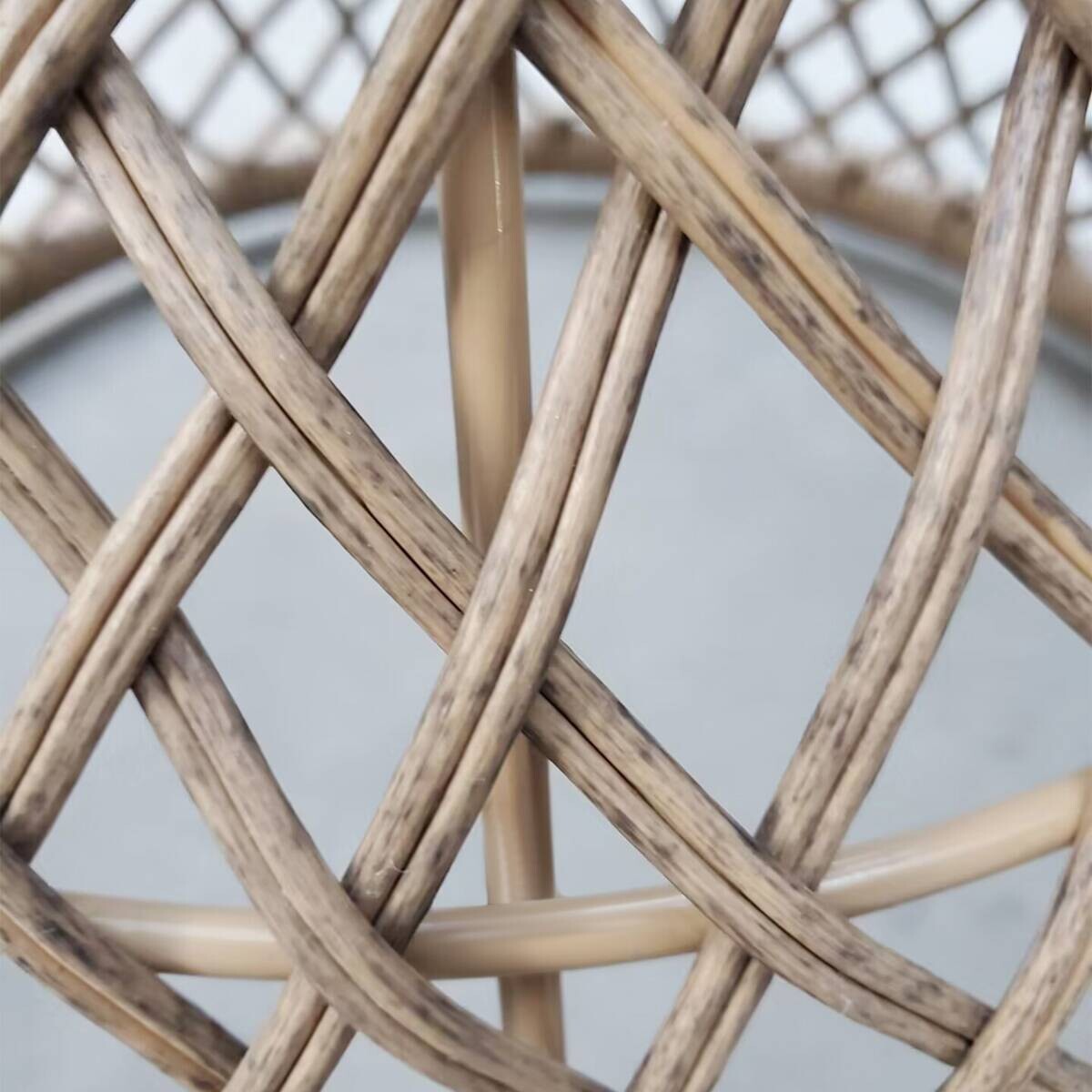 Outsunny Gartentisch braun Polypropylen B/H/L: ca. 45x45x52 cm