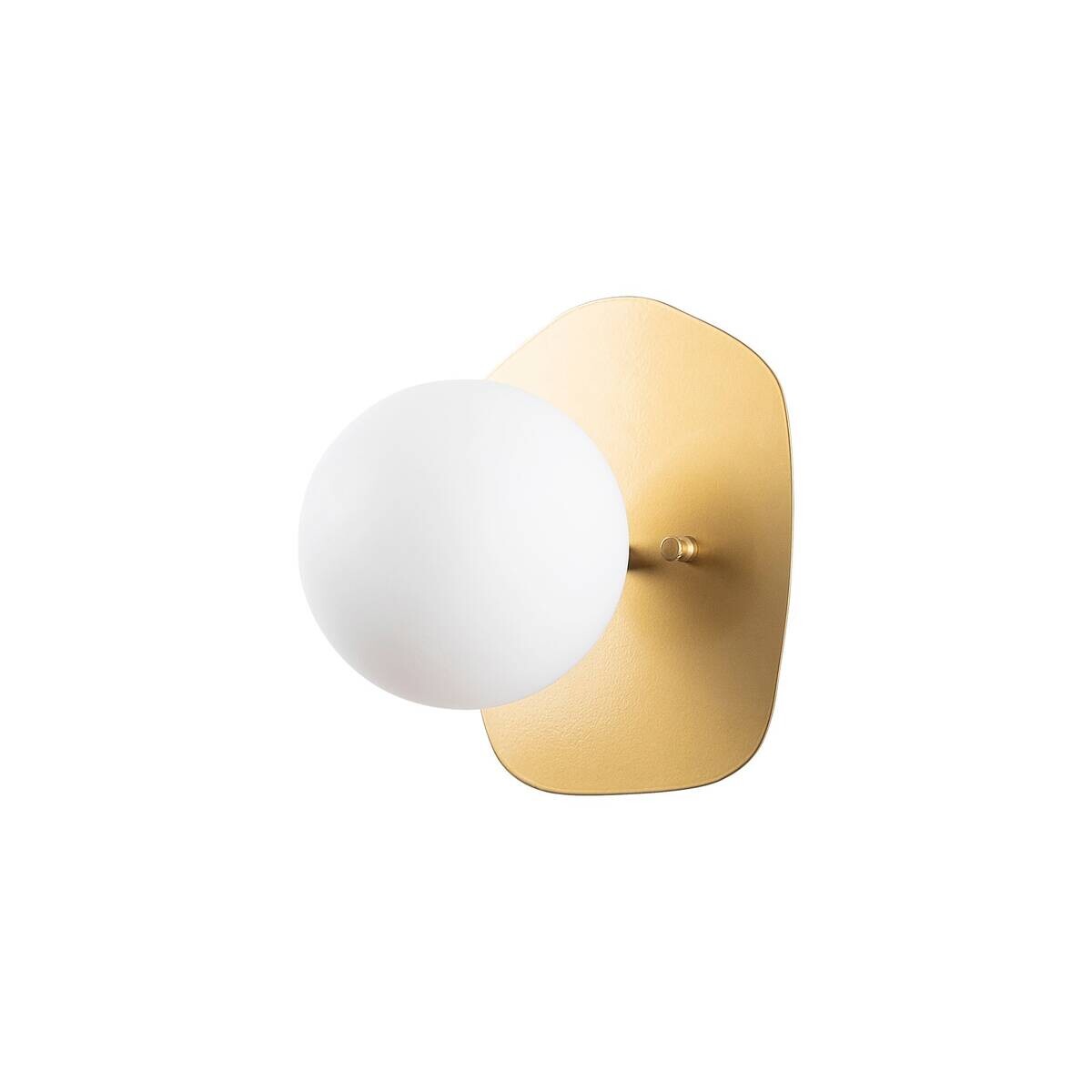 Opviq Wandleuchte gold Glas Metall B/H/L: ca. 25x25x20 cm E14 1 Brennstellen