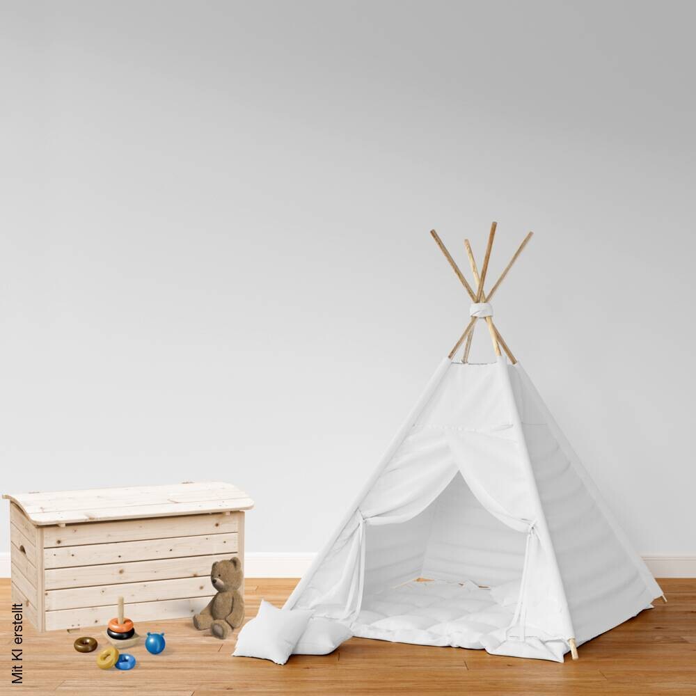 Timbela Aufbewahrungsbox M034 natur Holz B/H/L: ca. 80x47x50 cm