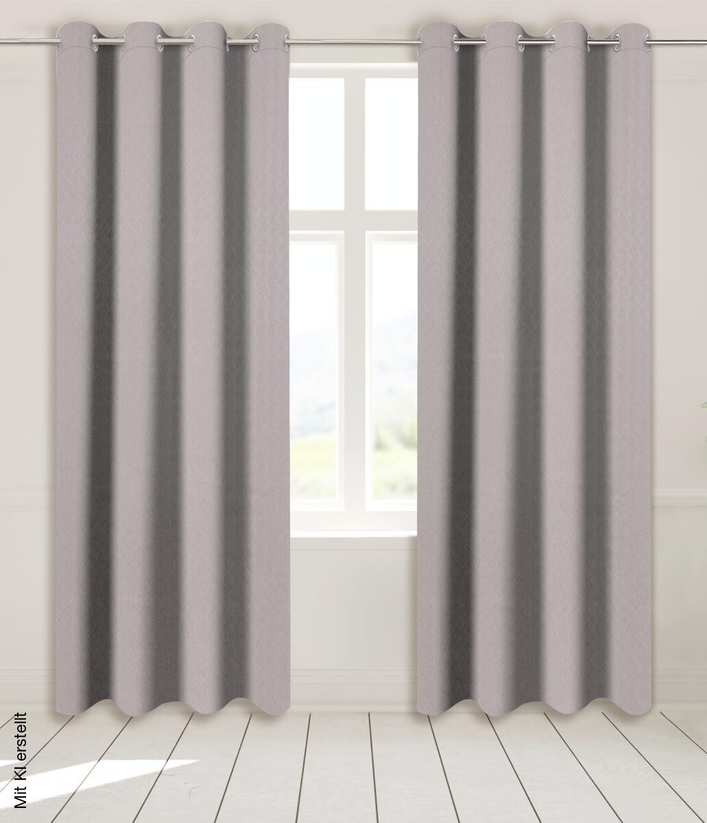 Verdunklungsvorhang Larius rosé B/L: ca. 140x245 cm