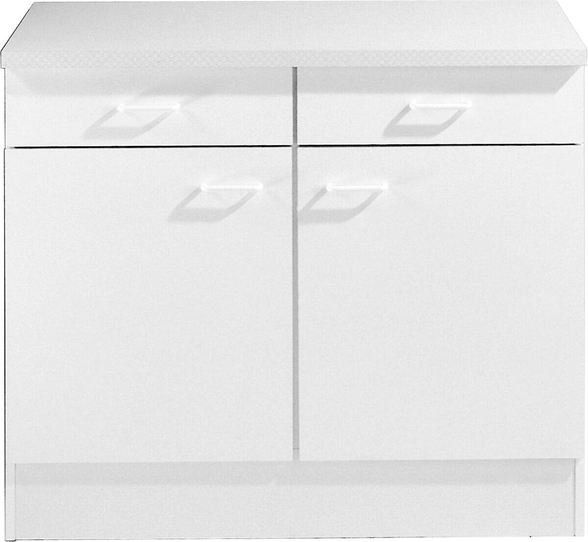 Unterschrank weiß matt B/H/T: ca. 100x85x50 cm