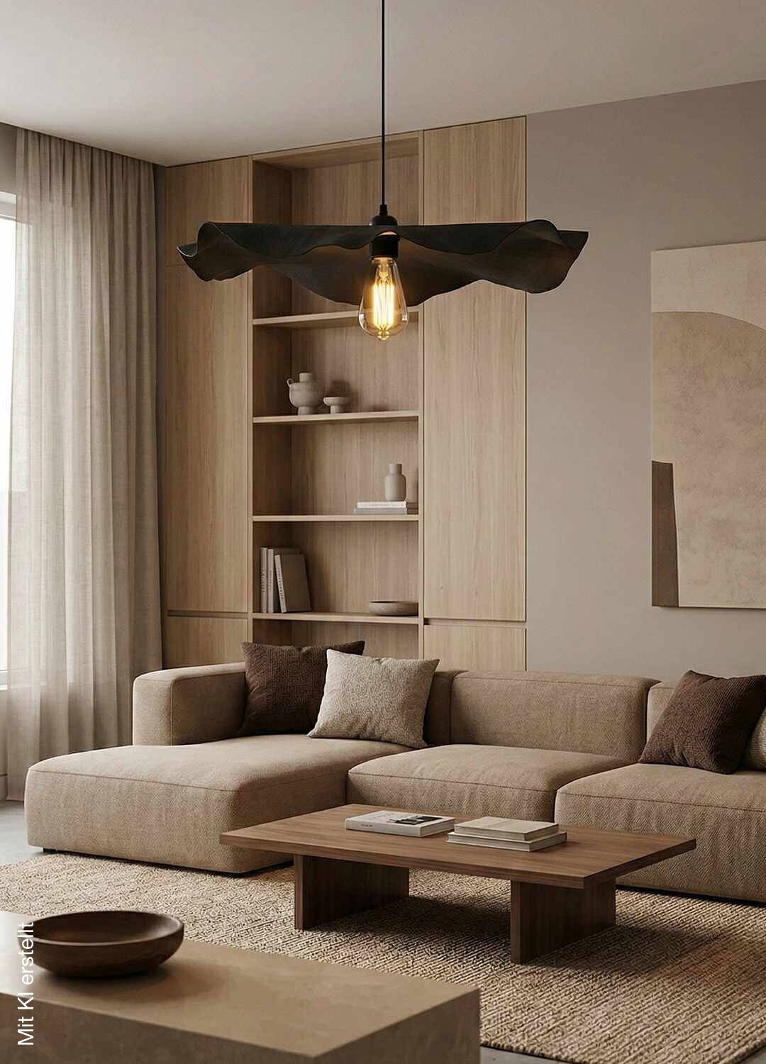 Opviq Pendelleuchte schwarz Kunststoff B/H/T/L/D: ca. 58x75x58x58x58 cm E27 1 Brennstellen