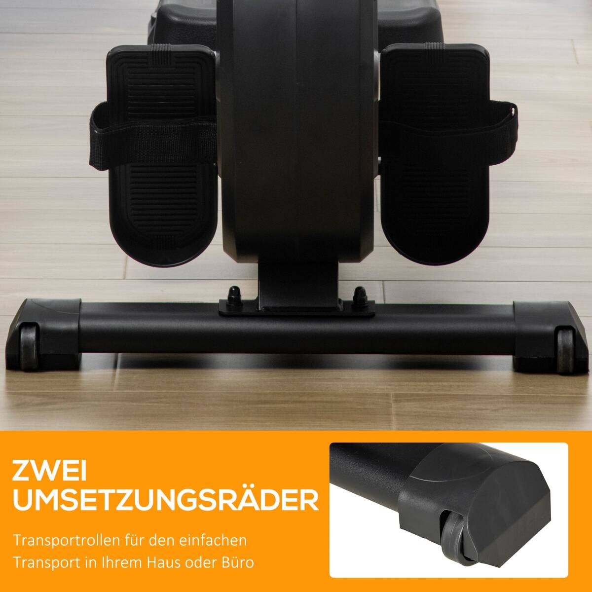 HOMCOM Rudergerät schwarz Stahl B/H/L: ca. 58x57x185 cm