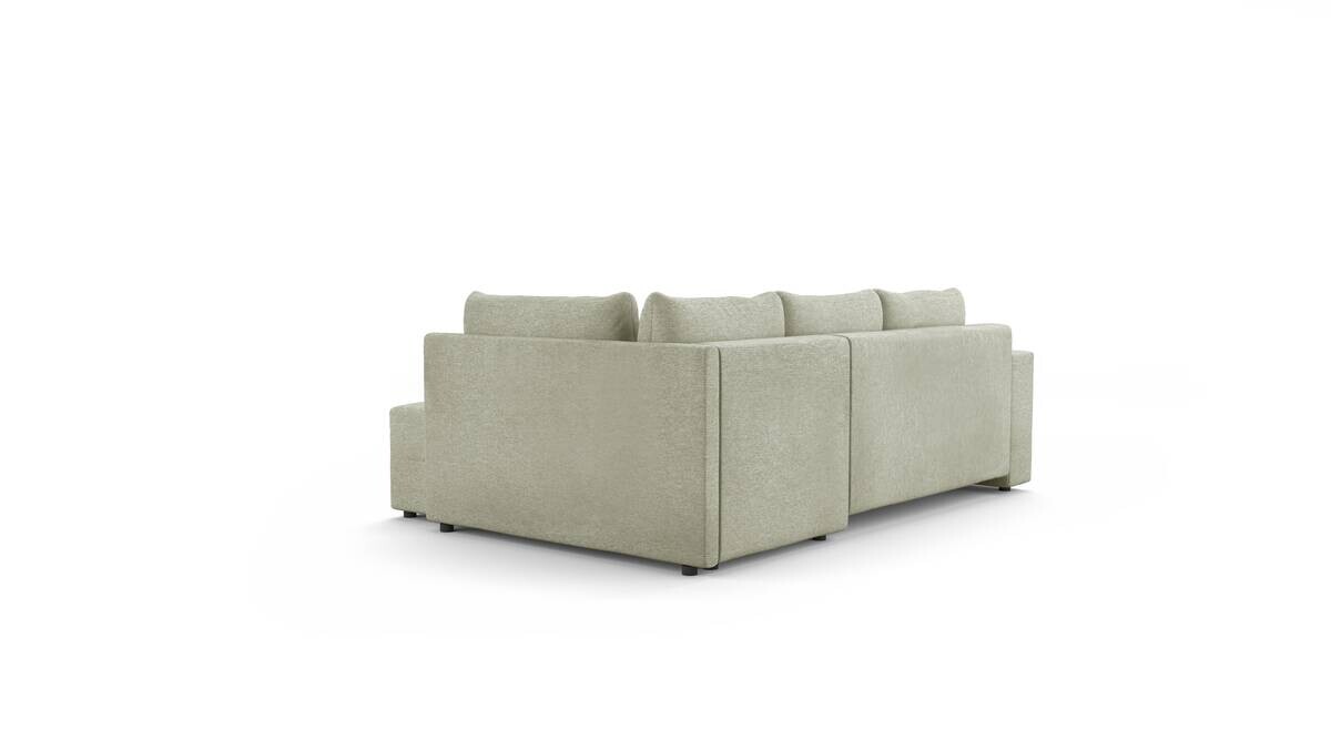 Ecksofa mit Bettfunktion und Bettkasten grün Flachgewebe B/T: ca. 238x167 cm