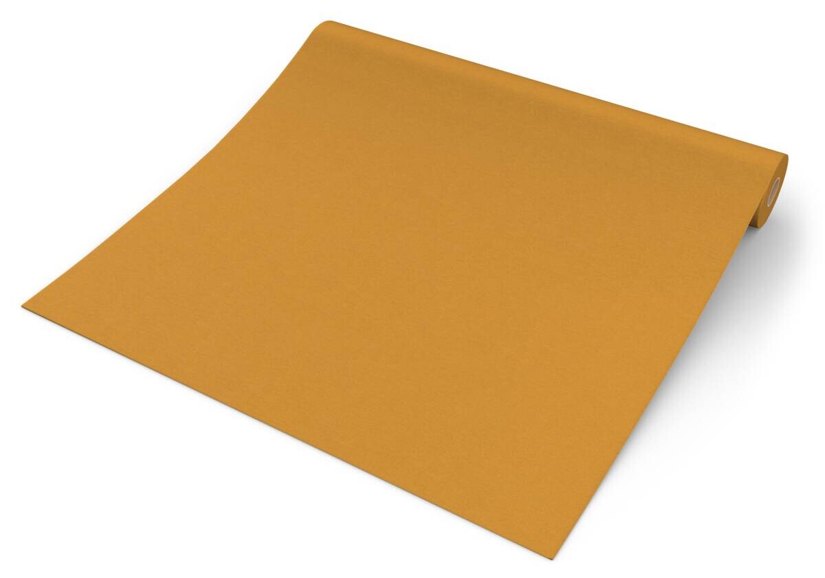 Vliestapete Uni ocker B/L: ca. 53x1005 cm