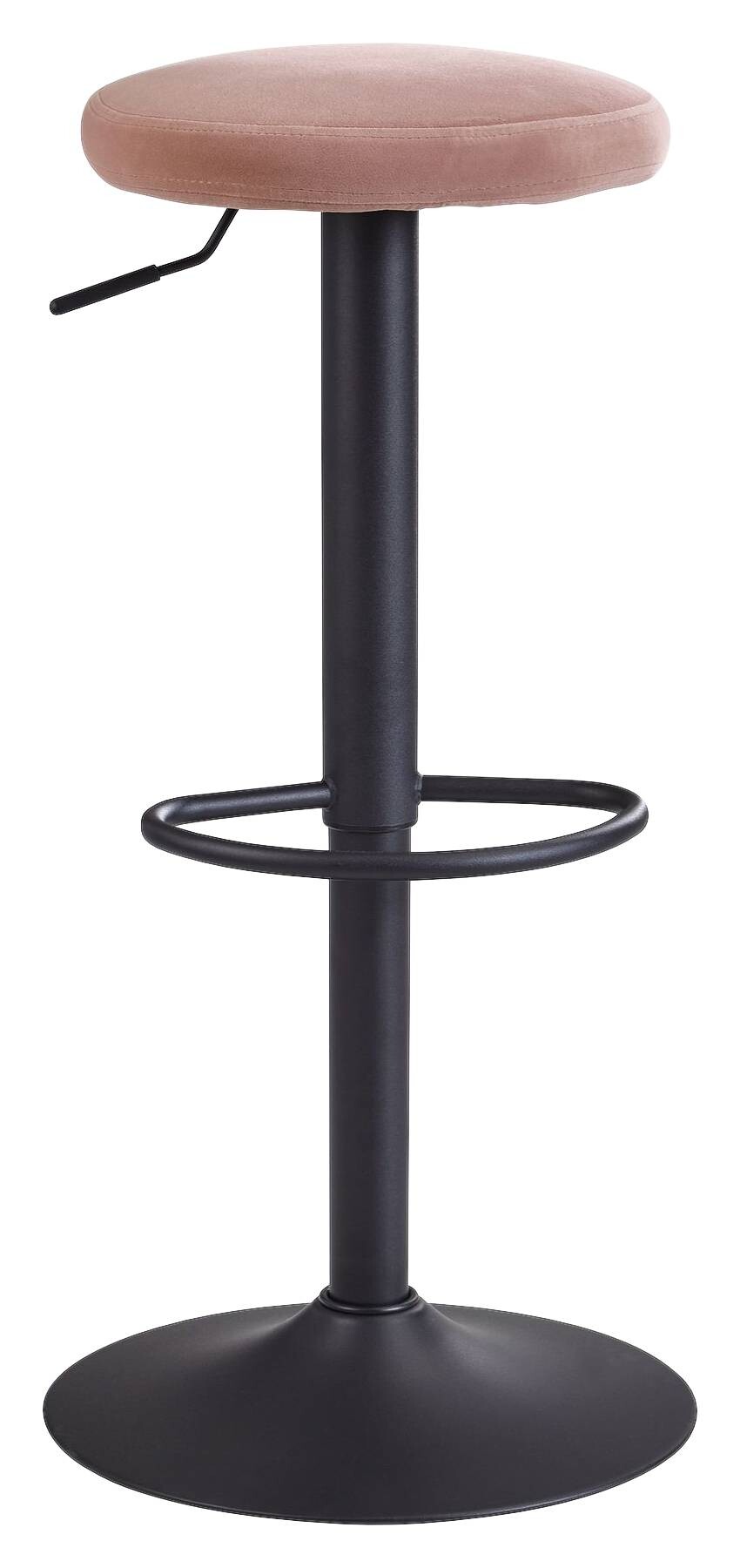 Barhocker rosa Stoff B/H/T: ca. 40x58x40 cm