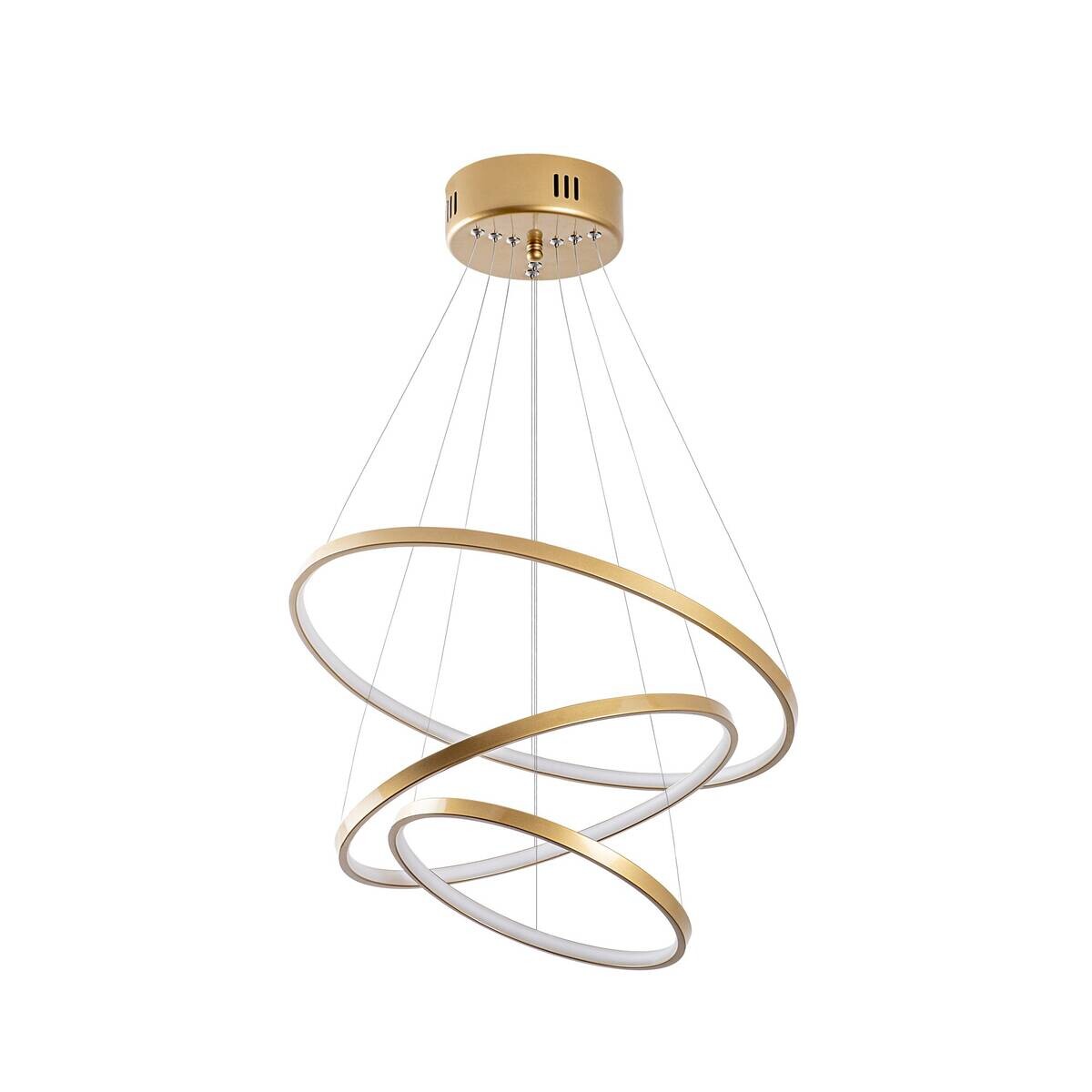 Opviq LED-Pendelleuchte gold B/H/T: ca. 50x80x50 cm