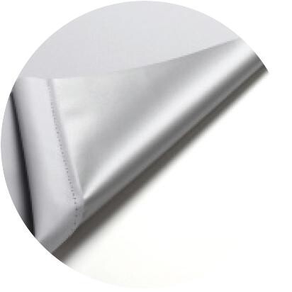 Boviva Thermo Klebe-/Klemmrollo Verdunklungsqualität silber B/L: ca. 45x150 cm