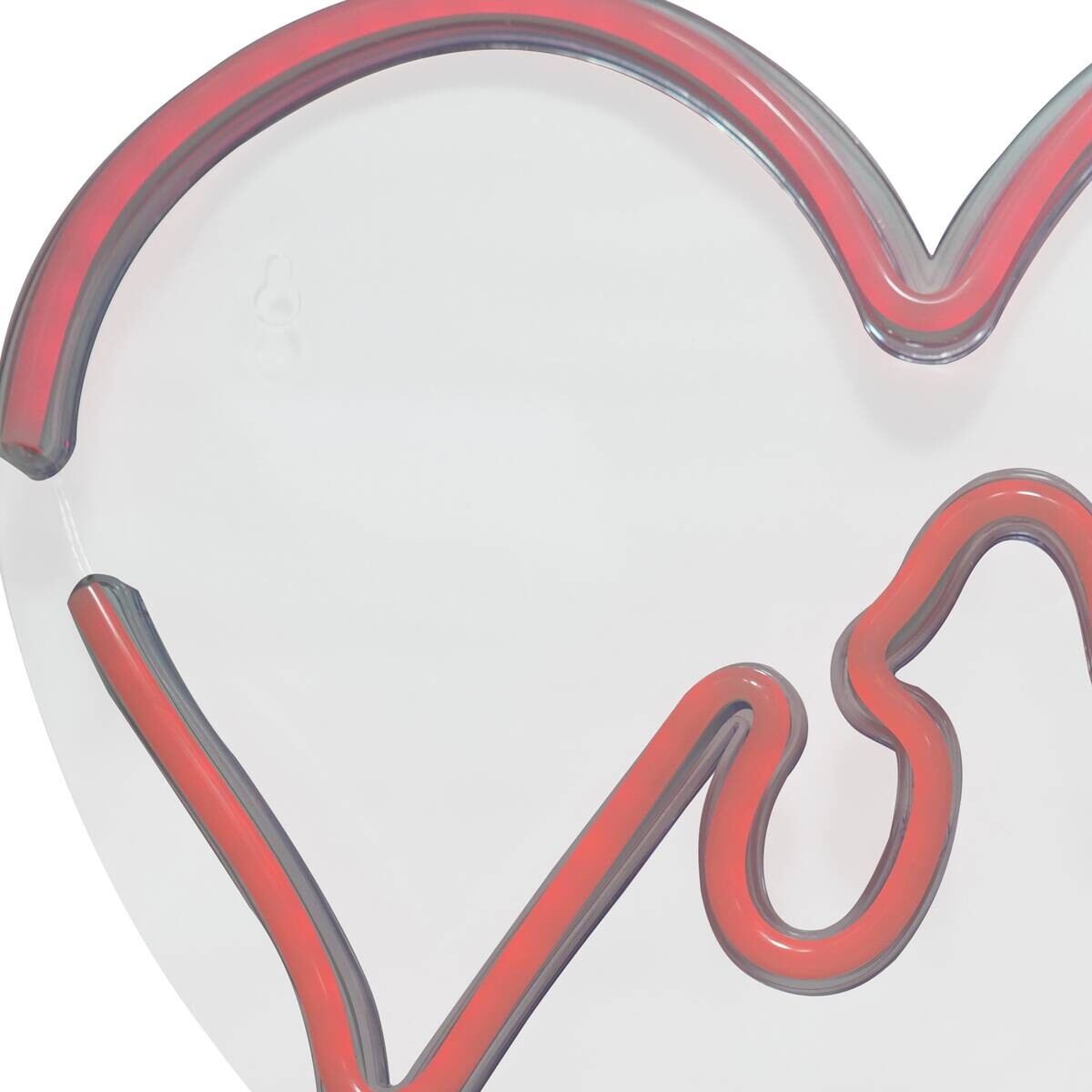 POCOline Neon Wandleuchte Love rot B/H: ca. 35x33 cm