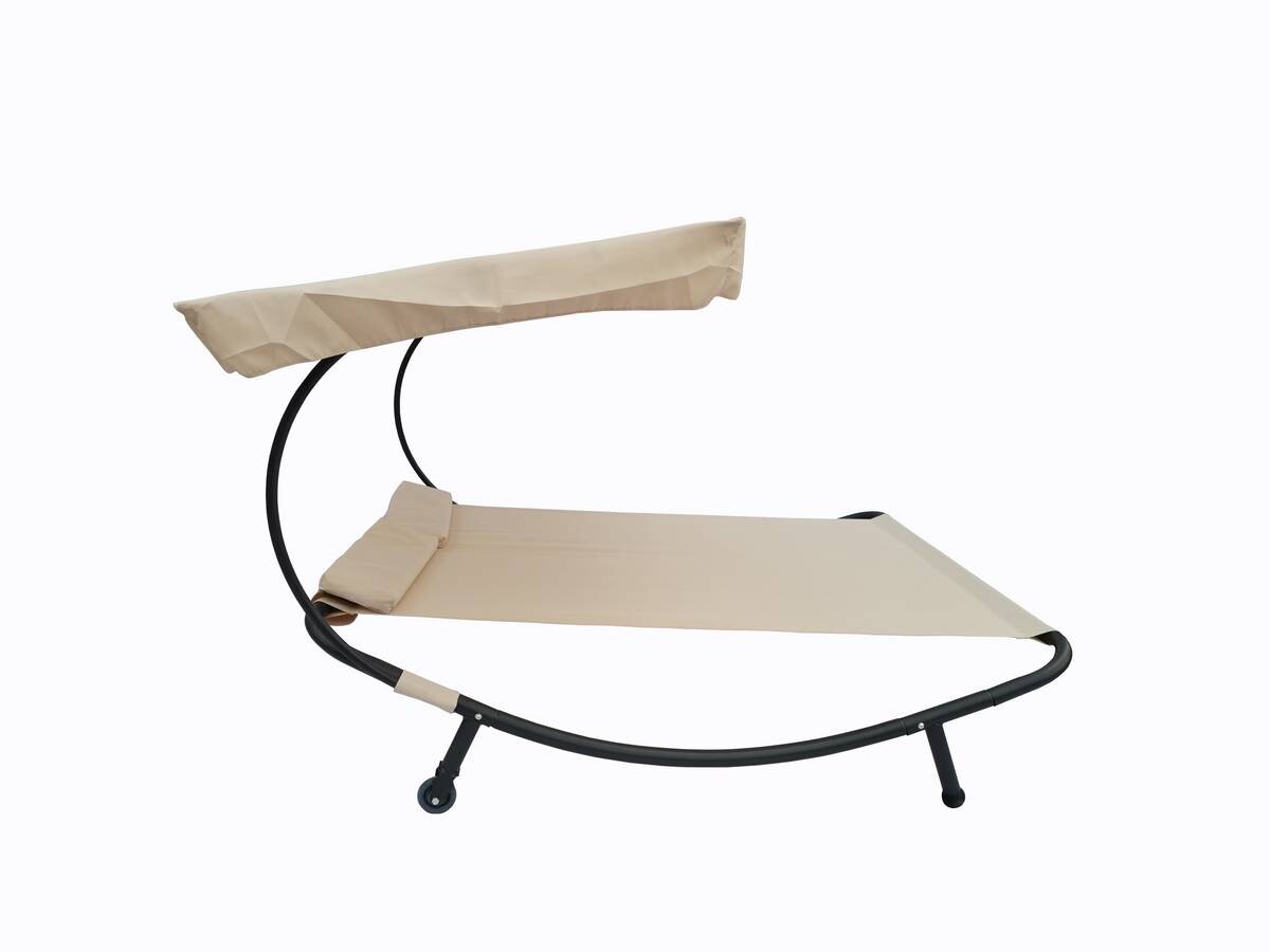 VCM Doppelliege Bindox creme Kunststoff B/H/T: ca. 130x137x200 cm
