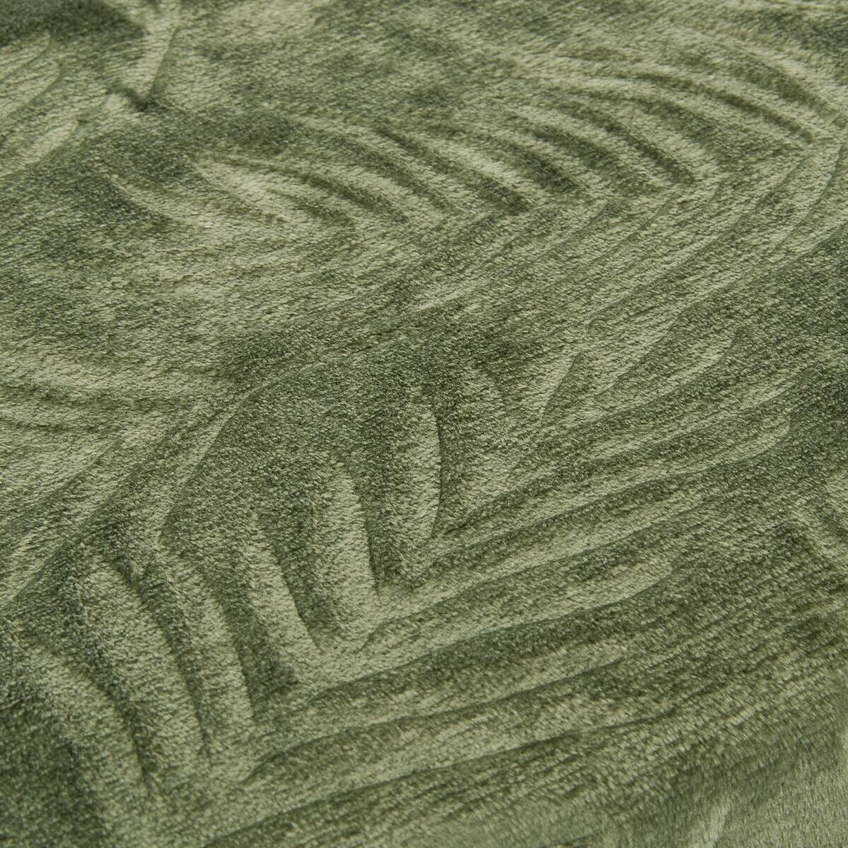Flanelldecke Afrika grün Polyester B/L: ca. 140x200 cm