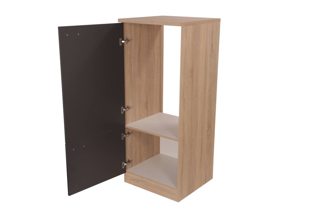 Kühlumbauschrank Merle grau B/H/T: ca. 30x200x60 cm
