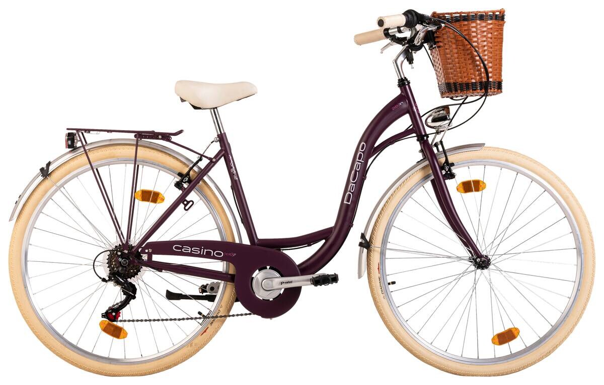 DaCapo Damenfahrrad Casino 169C 28 Zoll Rahmenhöhe 48 cm 6 Gänge aubergine aubergine ca. 28 Zoll