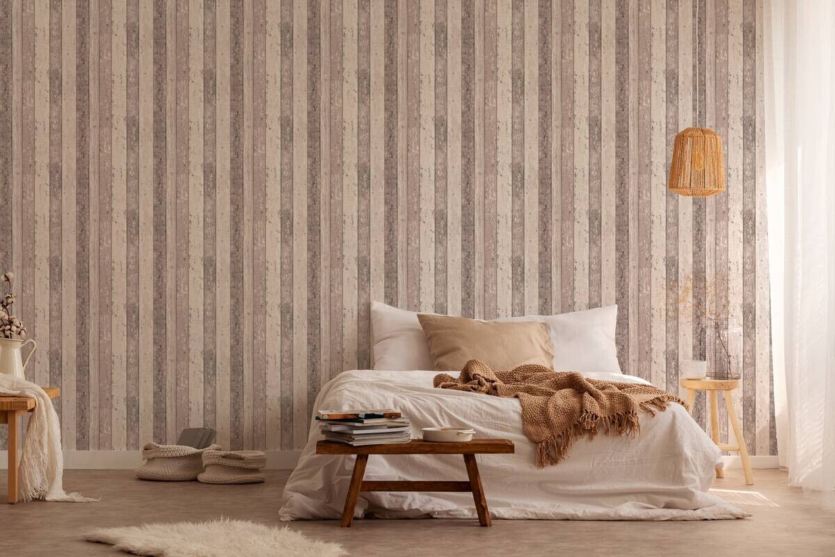 A.S.Creation Vliestapete Best of Wood`n Stone 2nd Edition Holzoptik braun B/L: ca. 53x1005 cm