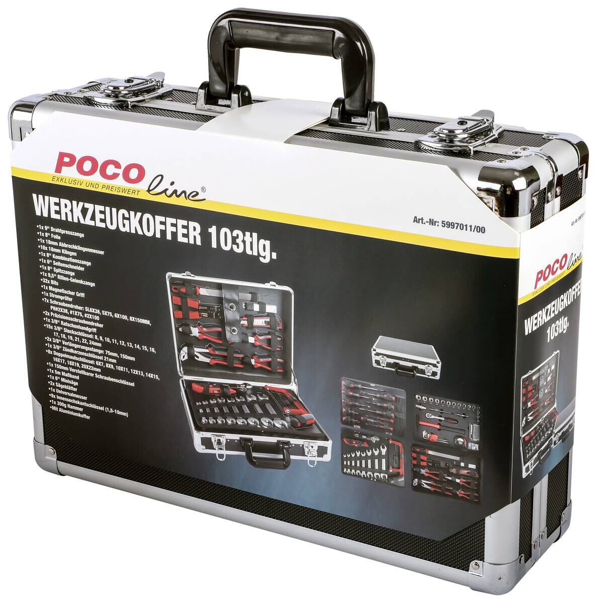 Werkzeugkoffer B/H/T: ca. 43x13x32 cm 103 tlg.