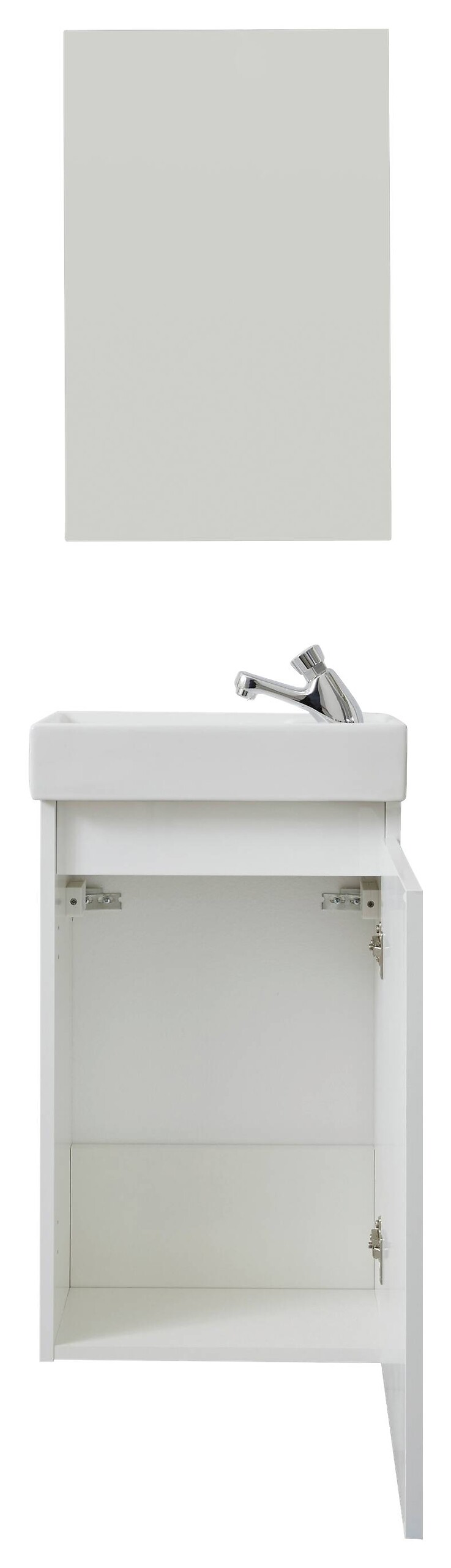 Badezimmer-Set Champ weiß matt B/H/T: ca. 40x68x22 cm