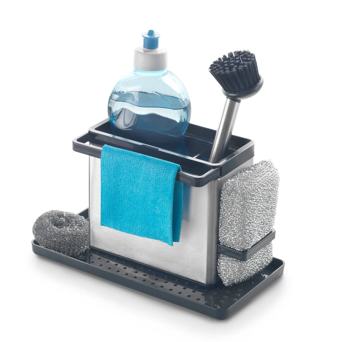 Metaltex Spülbecken-Organizer Tidytex silber Edelstahl B/H/T: ca. 24x14x13 cm