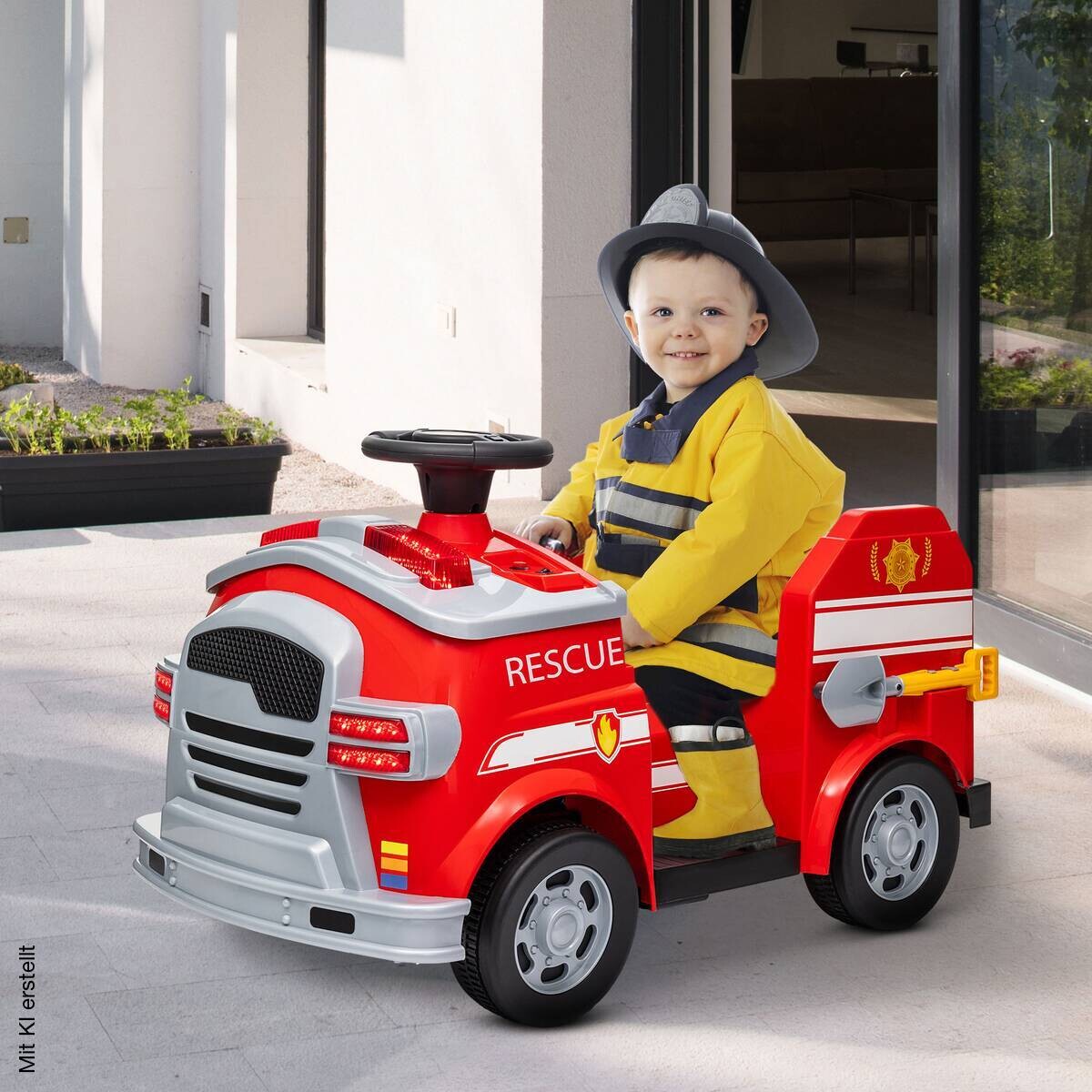 AIYAPLAY Kinder Elektroauto rot B/H/L: ca. 49x52x86 cm
