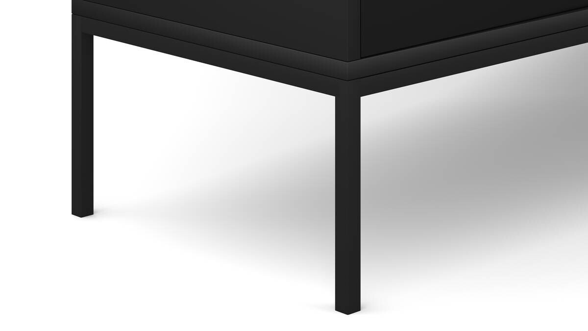 TV-Lowboard MAGIORRE schwarz B/H/T: ca. 154,5x52,5x39 cm