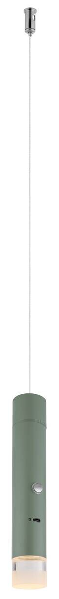 GLOBO LED-Hängeleuchte klar grün Acryl Metall H/D: ca. 120x3,8 cm 1.0 Brennstellen