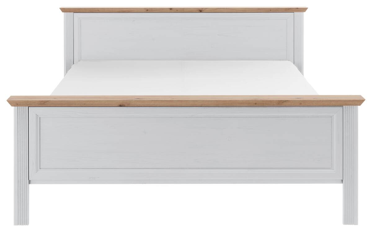 Bett Jasmin II weiß Pinie Nachbildung B/H/T: ca. 205x98x215 cm Liegefläche B/L: ca. 180x200 cm