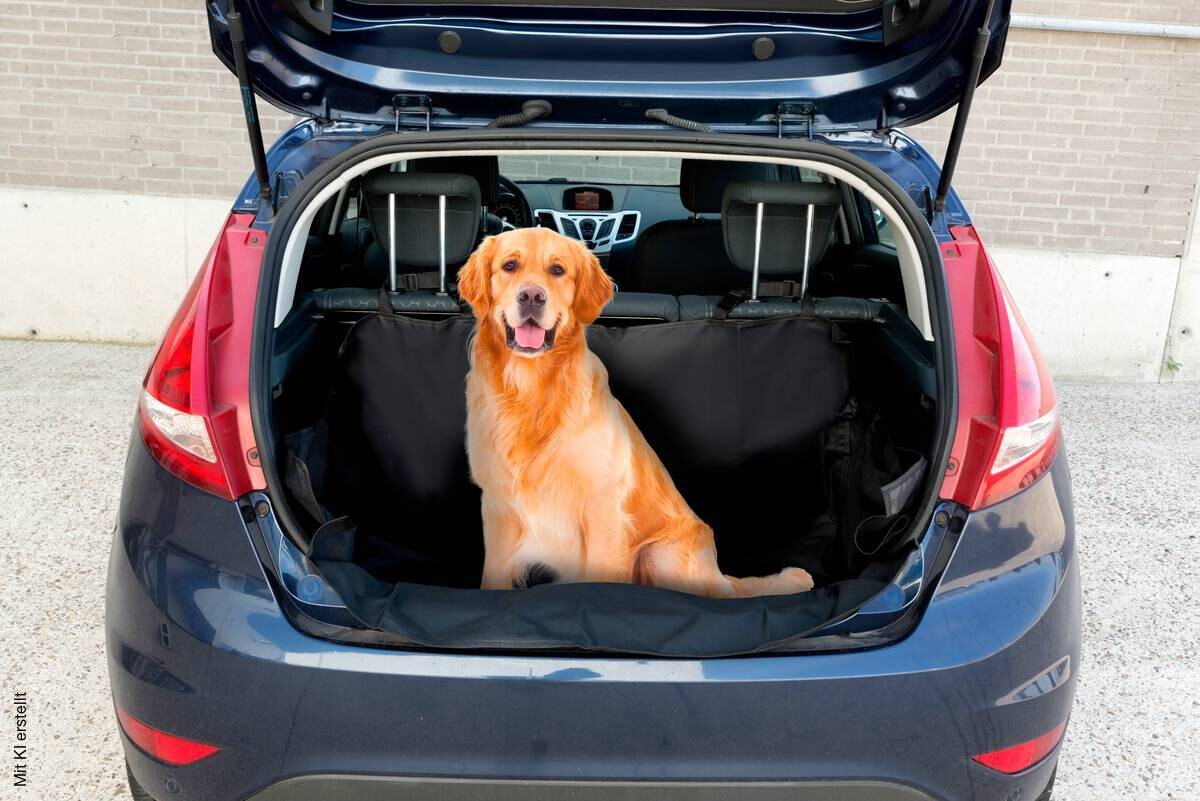 Hundedecke Auto Kofferraum schwarz Polyester B/H/L: ca. 104x33x155 cm