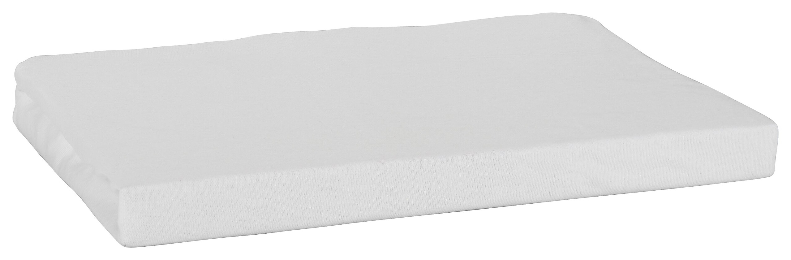 Jersey Spannbetttuch weiß Baumwolle B/L: ca. 100x200 cm
