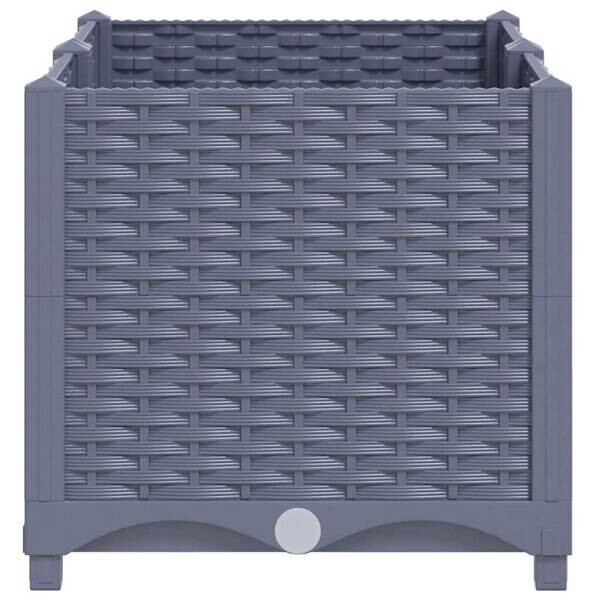 Hochbeet grau Polypropylen B/H/L: ca. 40x38x80 cm