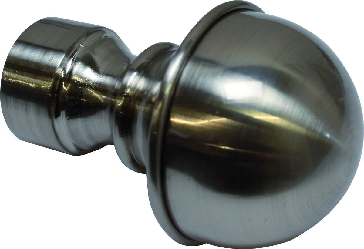Boviva Endknopf Kugel Edelstahloptik Metall D: ca. 2,5 cm