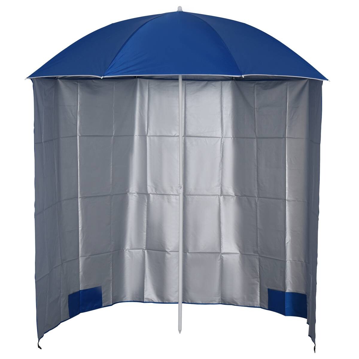 Outsunny Sonnenschirm blau Metall D: ca. 220 cm
