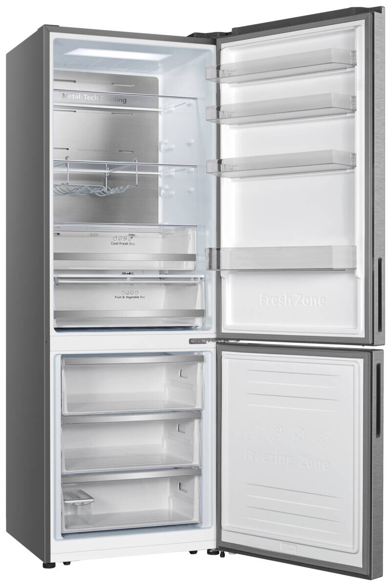 Hisense Kühl-/Gefrierkombination RB645N4BIB Inox B/H/T: ca. 70,4x201,3x69,4 cm