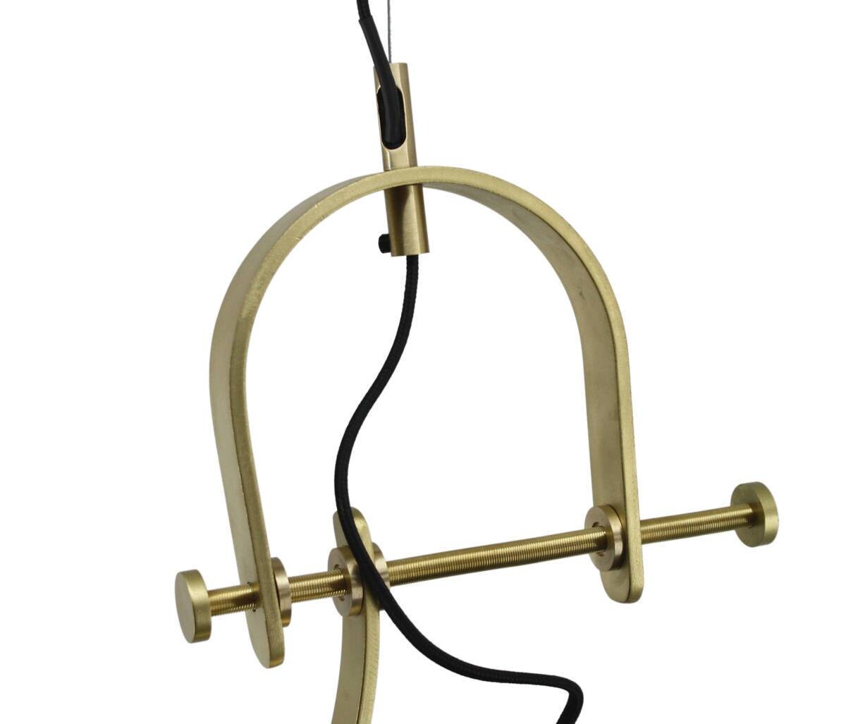 Kayoom Pendelleuchte Calone 287 braun Eisen Kupfer B/H/L: ca. 21x54x20 cm E27 1 Brennstellen