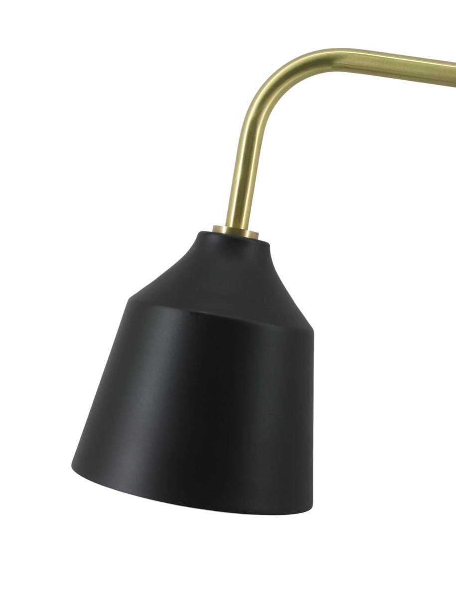 Kayoom Tischleuchte Carisa 387 schwarz Eisen B/H/L: ca. 18x68x47 cm E27 1 Brennstellen